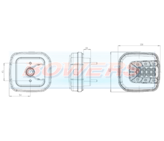 WAS W169 Neon LED Front Combination Light Schematic